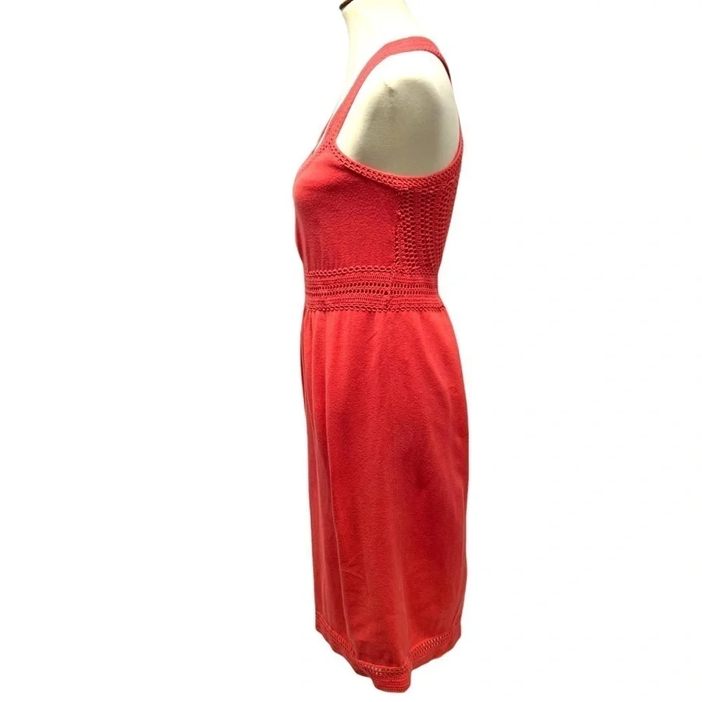 Athleta Coral Crochet Trim Cotton Sun Dress - Picture 4 of 11